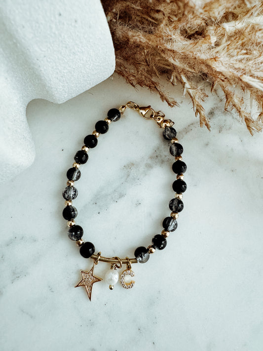 Black star bracelet