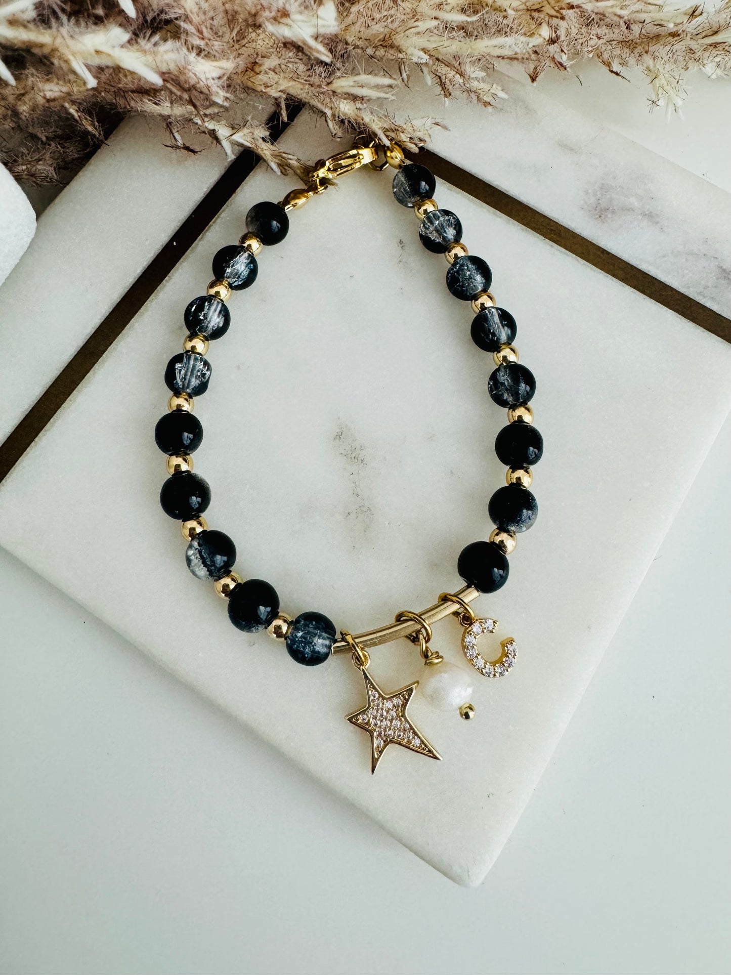 Black star bracelet