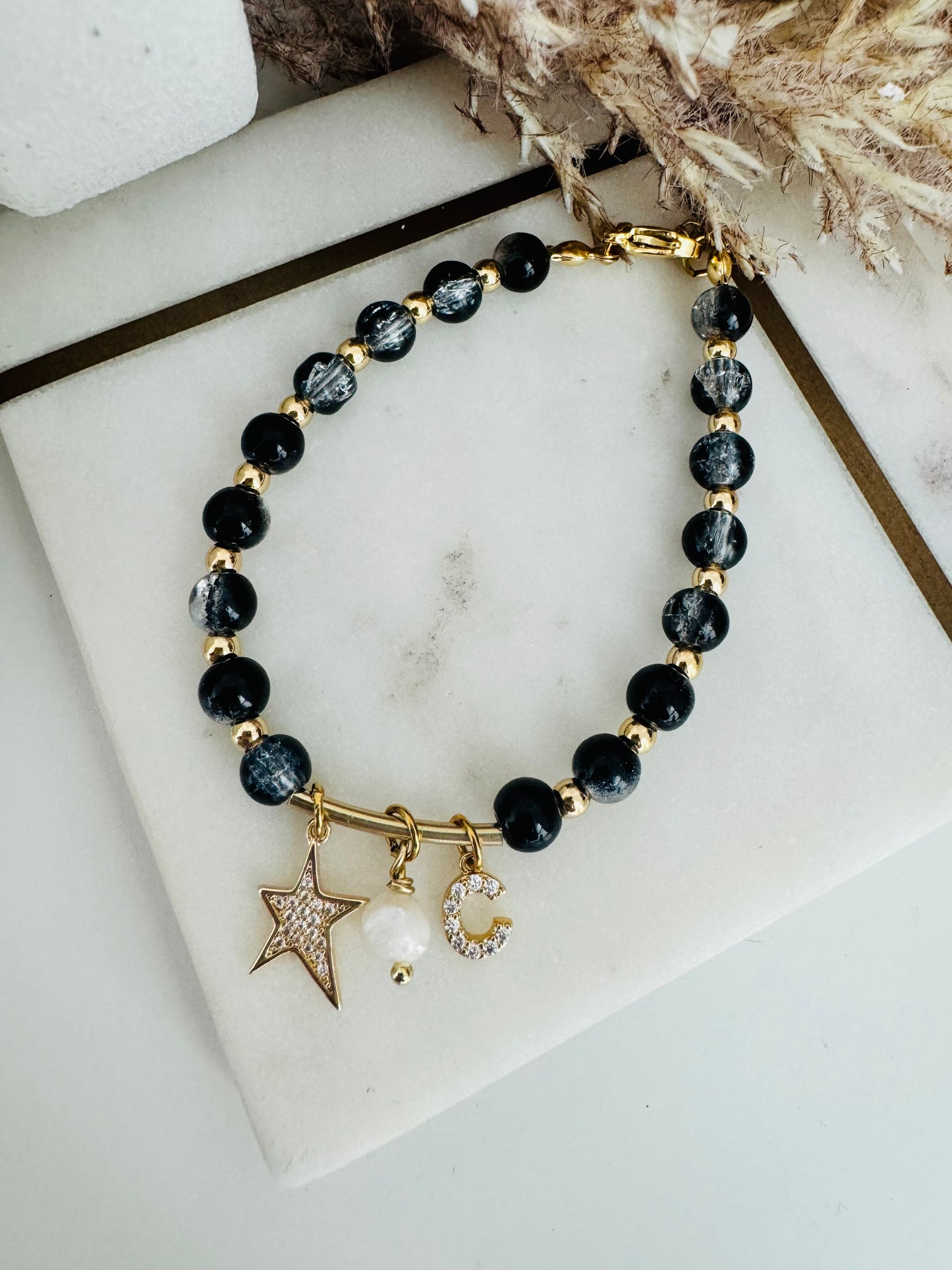 Black star bracelet