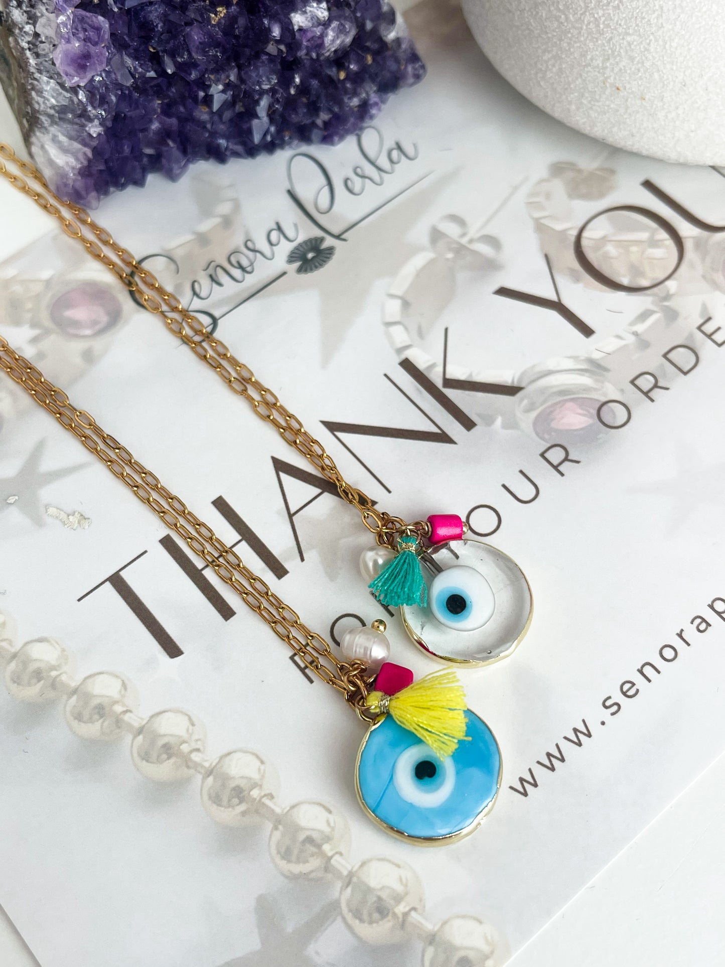 Evil eye necklace