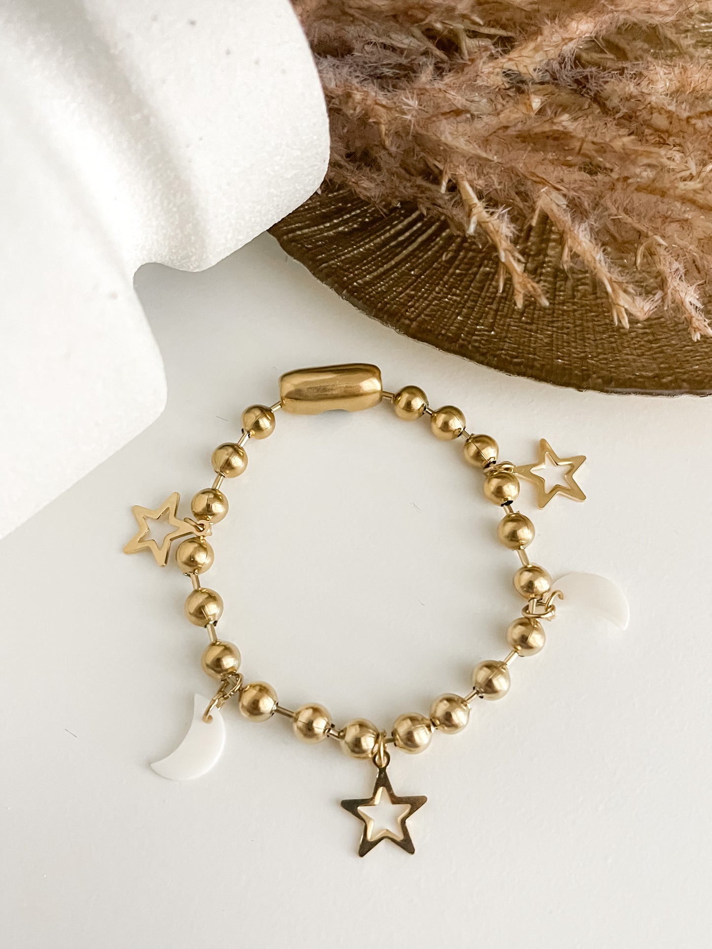 Moon & star bracelet